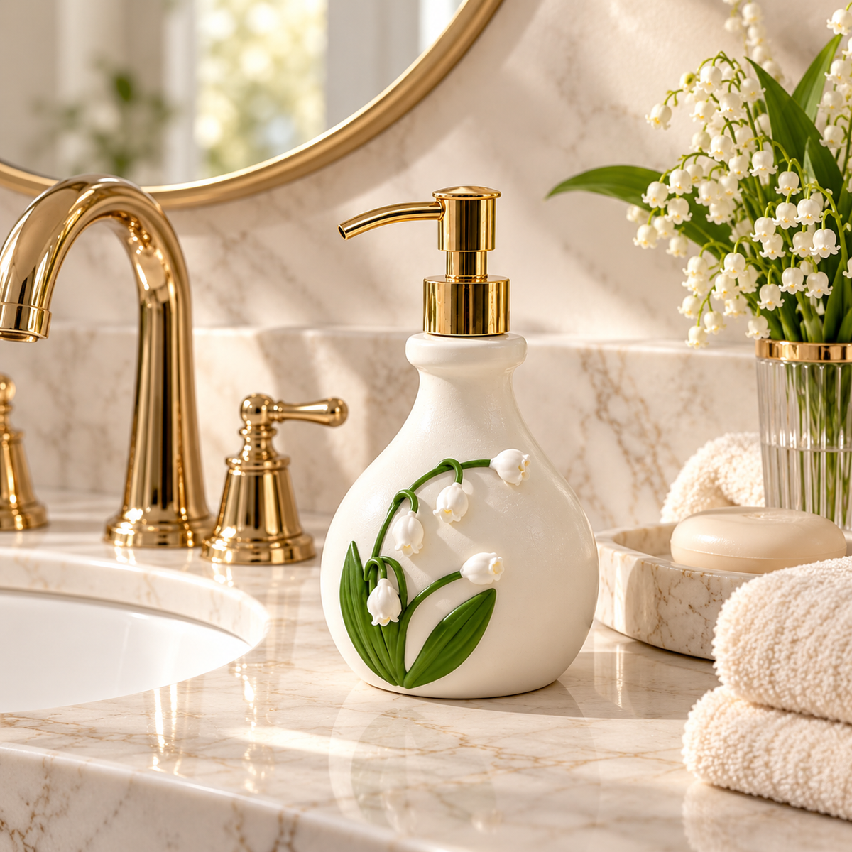 Lily Bloom Soap Dispenser
