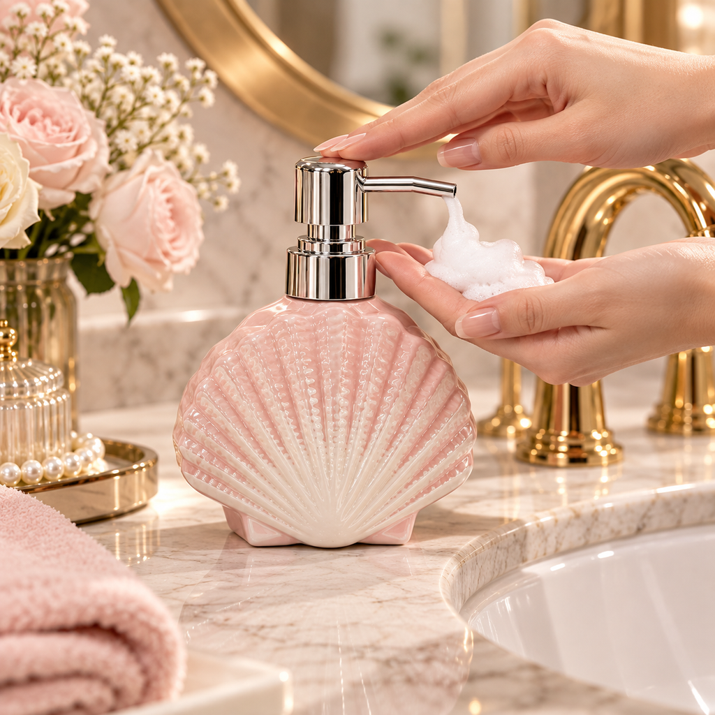 Pearl Shell Soap Dispenser