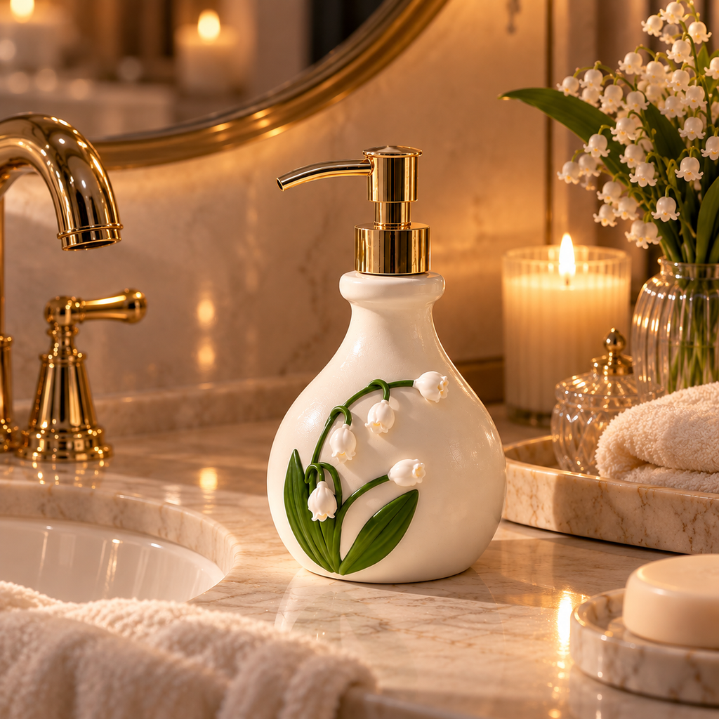 Lily Bloom Soap Dispenser