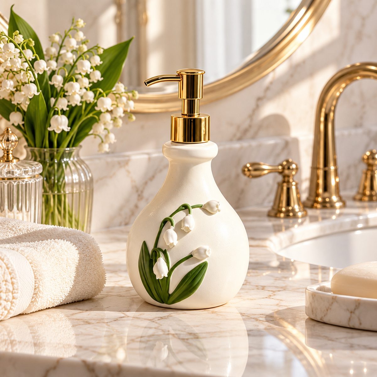 Lily Bloom Soap Dispenser