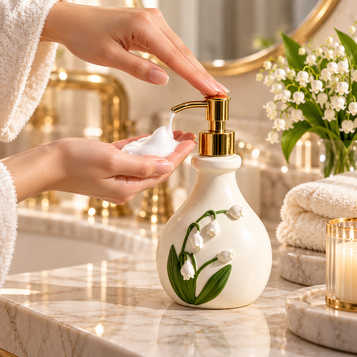 Lily Bloom Soap Dispenser