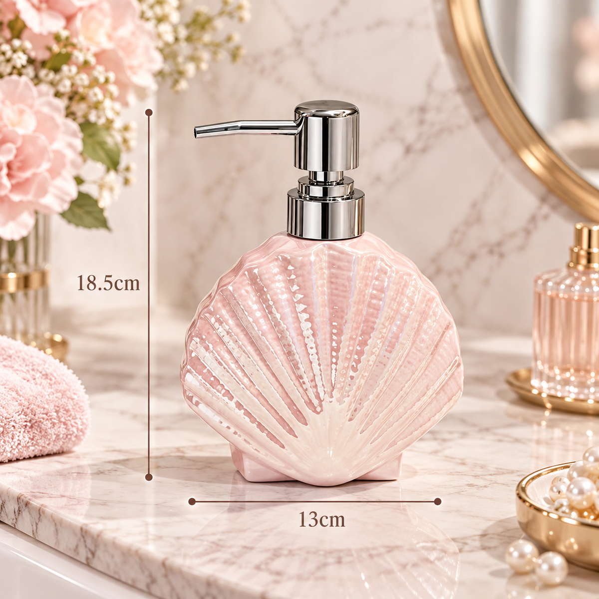 Pearl Shell Soap Dispenser