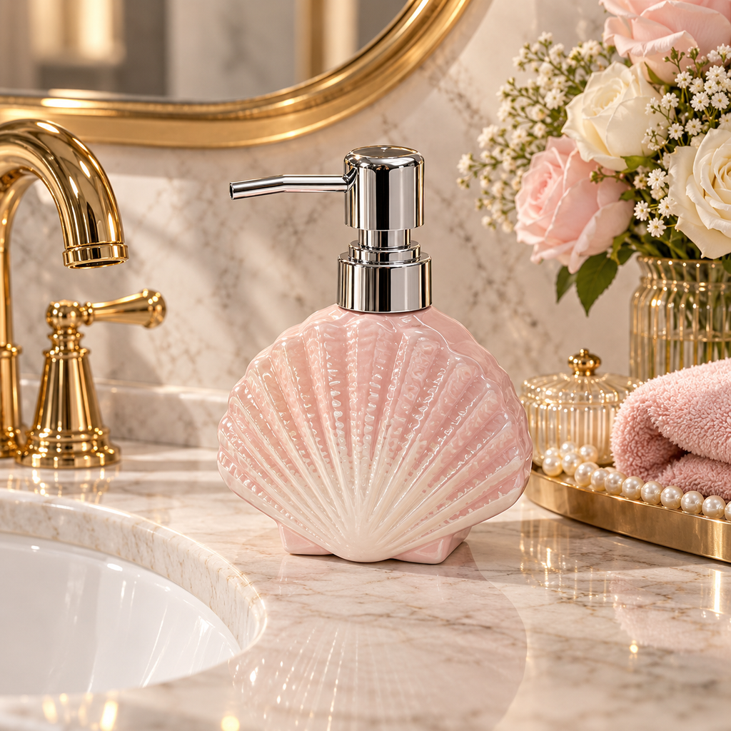 Pearl Shell Soap Dispenser