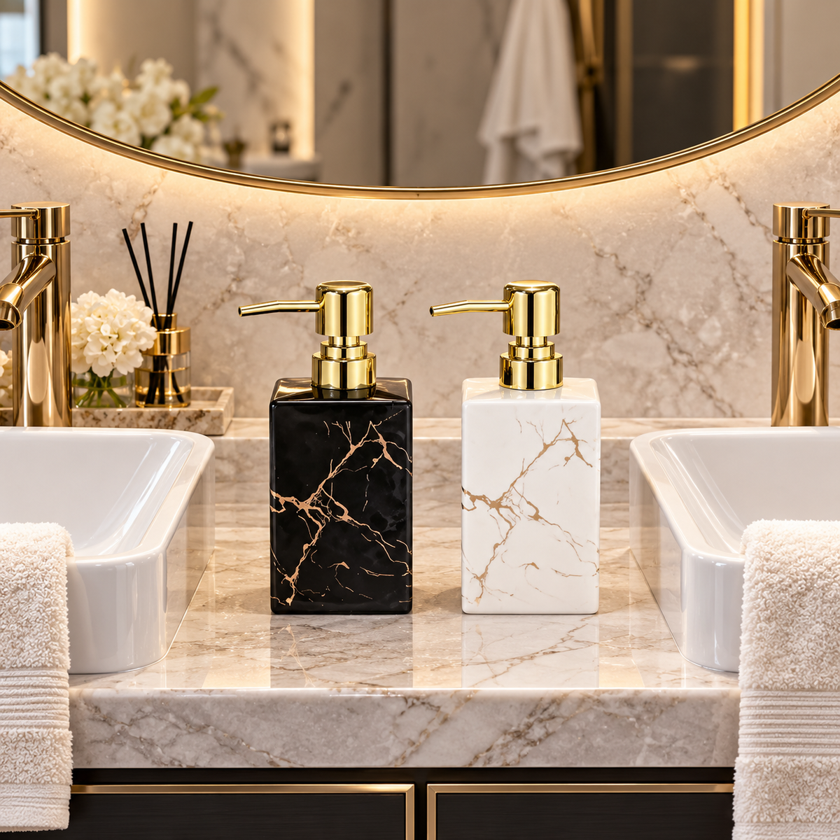 Marble Luxe Soap Dispenser